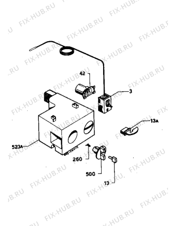 Взрыв-схема холодильника Zanussi Z6140T - Схема узла Electrical equipment