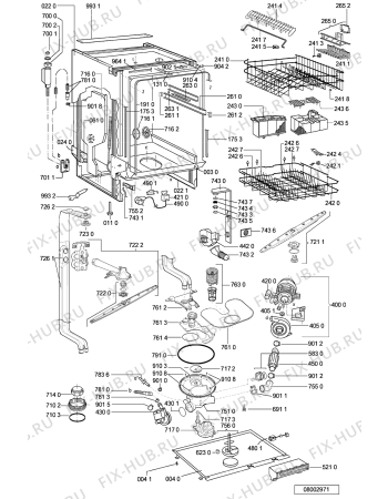 Схема №2 6ADG 6956 IXM с изображением Панель для электропосудомоечной машины Whirlpool 481245371665