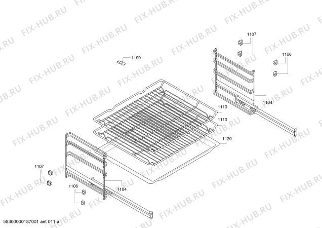 Схема №6 HM638GRS1 с изображением Верхний нагревательный элемент для плиты (духовки) Siemens 00772389