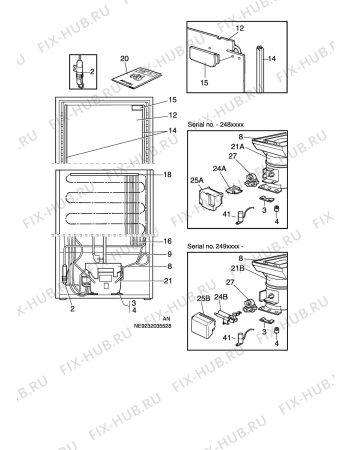 Взрыв-схема холодильника Zanussi ZC320RM - Схема узла C10 Cold, users manual