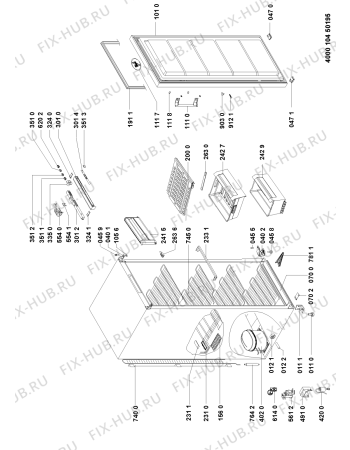 Схема №1 AFG 8072 с изображением Запчасть для холодильной камеры Whirlpool 480132103427