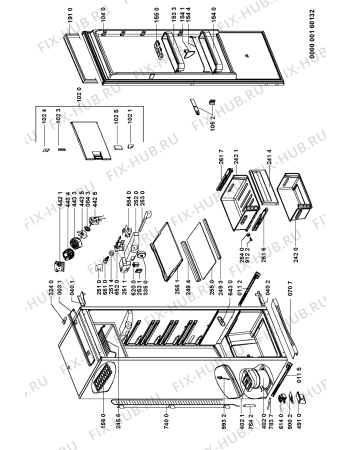 Схема №1 ARG 745/A с изображением Дверка для холодильника Whirlpool 481244079216