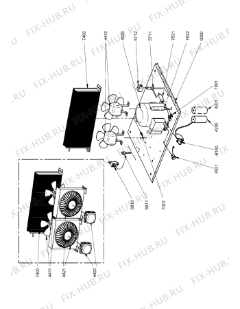 Схема №3 ADN 106 с изображением Обшивка для холодильной камеры Whirlpool 482000002756