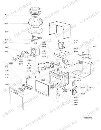 Схема №1 AMT240IX2 (F090951) с изображением Наставление для свч печи Indesit C00366594