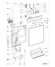 Схема №2 GSF 4481 WS с изображением Обшивка для посудомоечной машины Whirlpool 481245372669