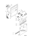 Схема №2 GMI 5554 с изображением Панель для электропосудомоечной машины Whirlpool 480140100026