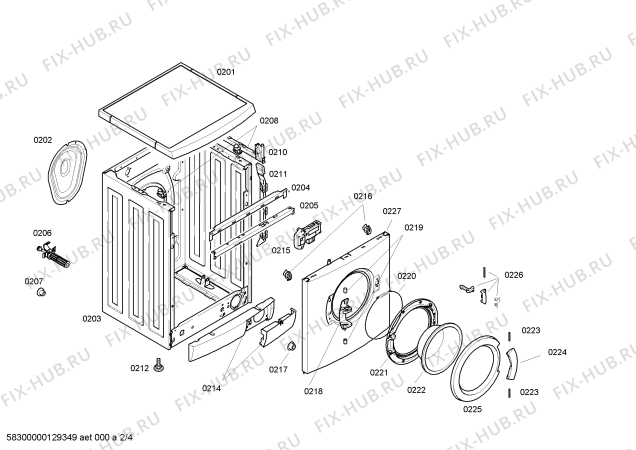 Схема №2 WM12E461TR с изображением Панель управления для стиральной машины Siemens 00665915