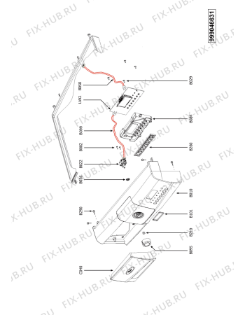 Схема №3 AWG 910 E CE с изображением Объединитель для стиралки Whirlpool 480111101236