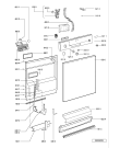 Схема №2 C 844 BL с изображением Обшивка для электропосудомоечной машины Whirlpool 481245372619