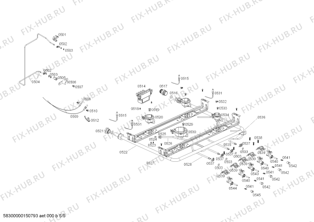Схема №2 HSG45I50SF COCINA BOSCH PRO603 INOX 220V/Hz ARGENTINA с изображением Шарнир для электропечи Bosch 00611144
