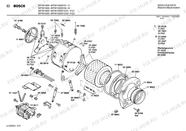 Схема №3 WFM1000II WFM1000 с изображением Ручка для стиральной машины Bosch 00087656