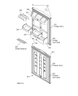 Схема №3 FFA70P (F031420) с изображением Дверь для холодильника Indesit C00218733