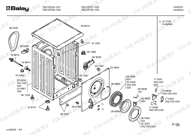 Схема №3 T8212R с изображением Панель для стиралки Bosch 00209767