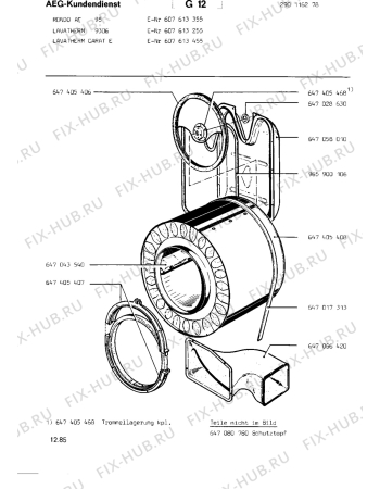 Взрыв-схема стиральной машины Aeg LTH9306 - Схема узла Section6