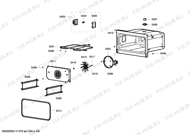 Схема №2 HB15K5Z1C с изображением Противень для духового шкафа Siemens 00674998