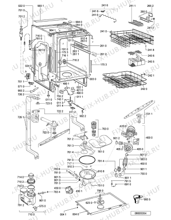 Схема №1 GSFH 1496 IX с изображением Регулятор для электропосудомоечной машины Whirlpool 481241359181