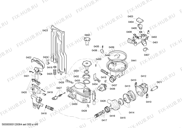 Схема №2 BM7400 EuroLux BM7400 с изображением Стержень для посудомойки Bosch 00174780