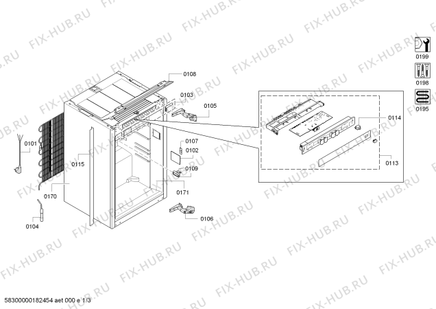 Схема №2 KI7863D30G с изображением Стеклопанель для холодильника Bosch 00744788