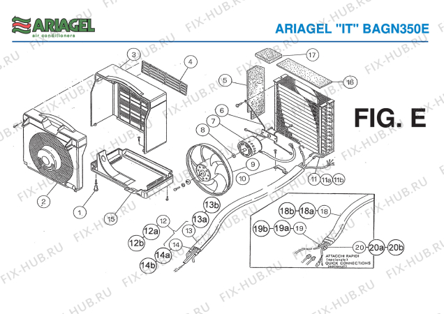 Схема №3 BAGN 250C с изображением Преобразователь для климатотехники DELONGHI AG71255