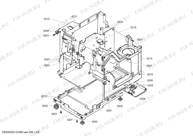 Схема №5 TK68001CH Surpresso S60 с изображением Модуль управления для электрокофеварки Siemens 00640651