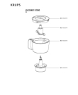 Схема №3 QB309838/900 с изображением Шестерня (муфта) для кухонного измельчителя Krups MS-651014