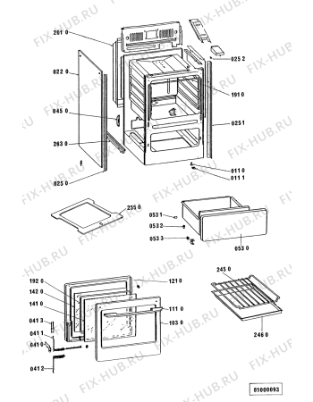 Схема №2 SG 2532 WS с изображением Панель для духового шкафа Whirlpool 481945349808