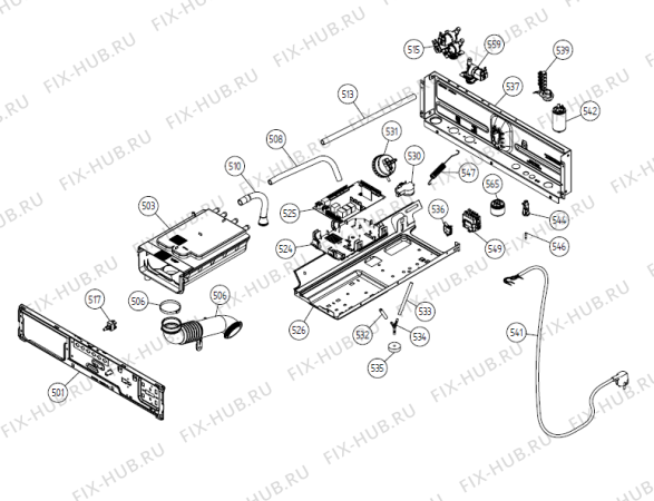 Взрыв-схема стиральной машины Gorenje PW5 pump with door BE   -Stainless #308640811 (900003548, WMC55BE) - Схема узла 05