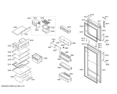 Схема №1 KD30NA40 с изображением Дверь для холодильника Siemens 00245075