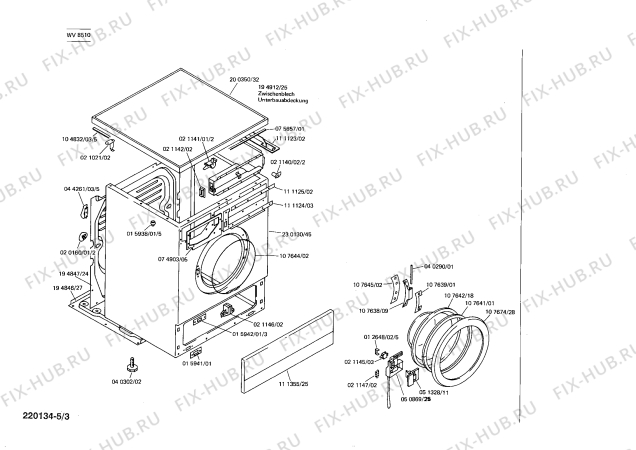 Схема №3 WV8510 SIWAMAT 851 с изображением Ручка для стиральной машины Siemens 00081194