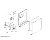 Схема №1 SGS46M22EU с изображением Передняя панель для посудомойки Bosch 00449121