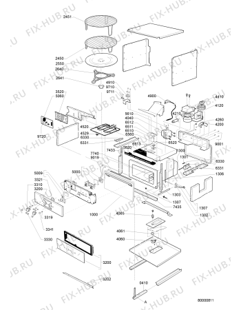 Схема №1 MBM 2250 GS с изображением Панель управления для микроволновки Whirlpool 480120100043
