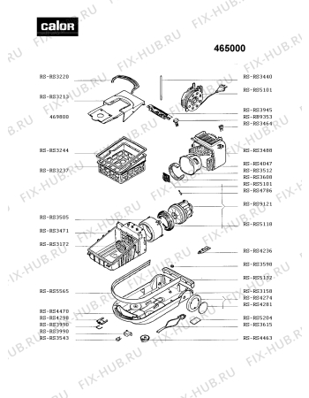 Схема №1 465000 с изображением Трубка для электропылесоса Tefal RS-RS5479