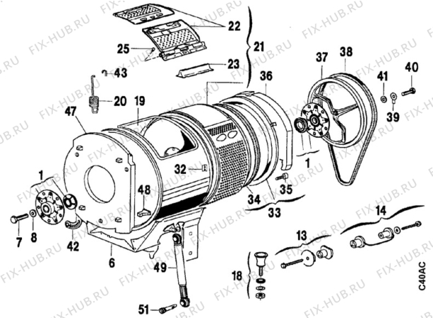 Взрыв-схема стиральной машины Zanussi TL983V - Схема узла Boiler