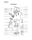 Схема №1 KM405550/5CA с изображением Покрытие для электрокофемашины Krups MS-622145