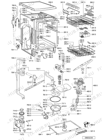 Схема №2 GSFK 1584 WS с изображением Панель для посудомоечной машины Whirlpool 481245372305