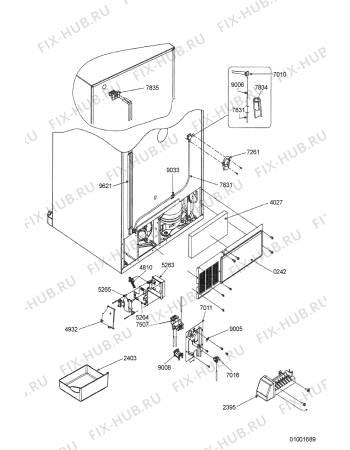 Схема №8 G20E FSB23IX с изображением Уплотнитель (прокладка) для холодильника Whirlpool 481241378776
