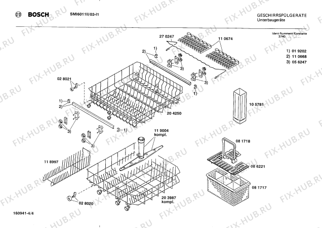 Схема №3 SMI6021SK SMI6021 с изображением Панель для посудомоечной машины Bosch 00119052