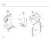 Схема №1 SPIDDB6FF с изображением Передняя панель для электропосудомоечной машины Bosch 00272885