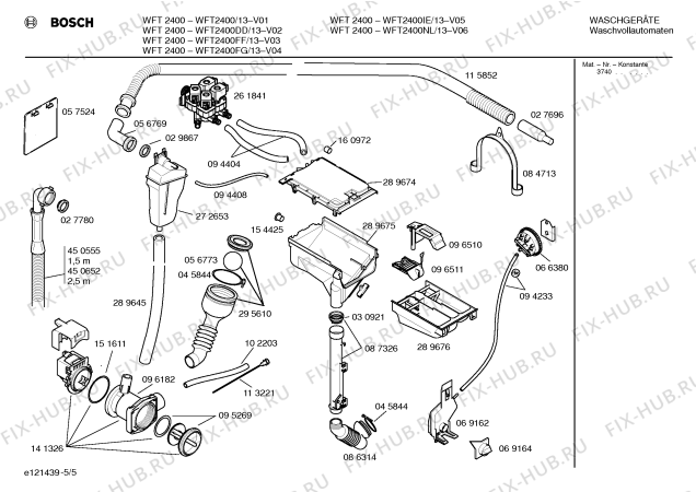 Схема №3 WT100010 с изображением Трансформатор для стиралки Bosch 00162621