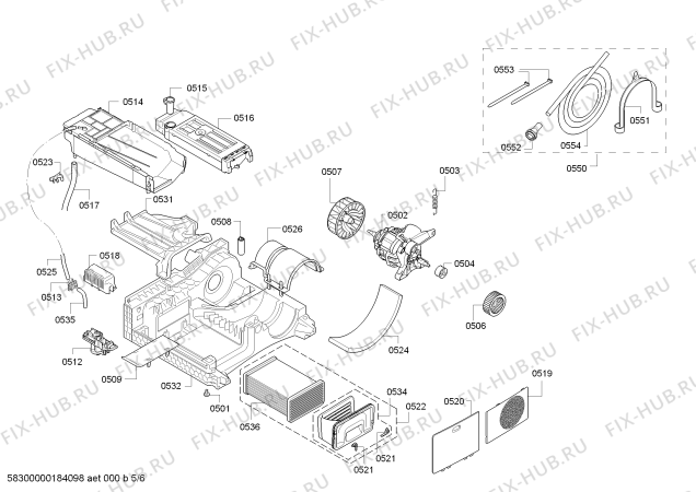 Схема №4 WTG86400FF Serie 6 с изображением Панель управления для сушильной машины Bosch 11005848