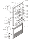 Схема №1 K286OPLA (695877, HZS2866) с изображением Дверца для холодильника Gorenje 181364