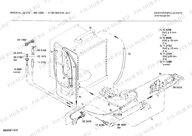 Схема №1 GS210/1 с изображением Панель для посудомоечной машины Bosch 00116914