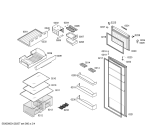 Схема №2 KDN45V00NE с изображением Дверь для холодильной камеры Bosch 00245791