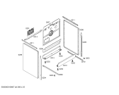 Схема №3 P1HCB42427 с изображением Фронтальное стекло для электропечи Bosch 00471617