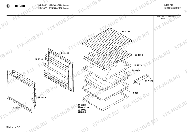 Схема №2 HBE630UGB с изображением Переключатель для плиты (духовки) Bosch 00031271