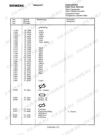 Взрыв-схема телевизора Siemens FM622S4FF - Схема узла 04