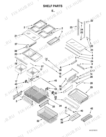 Схема №4 G37025PEAW с изображением Покрытие для холодильной камеры Whirlpool 482000006798
