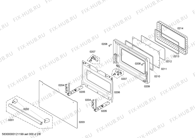 Схема №3 HBCKBB16 с изображением Панель управления для духового шкафа Bosch 00445960