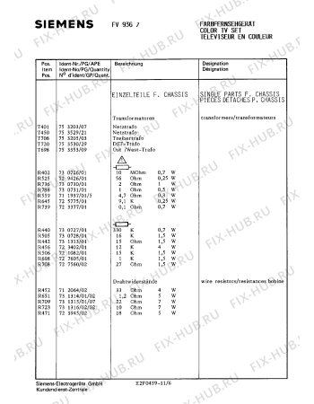 Схема №7 FV9367 с изображением Модуль управления для телевизора Siemens 00753454