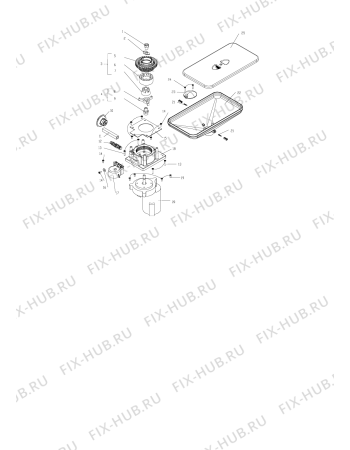 Взрыв-схема кофеварки (кофемашины) SCHOLTES MCP10 (F059392) - Схема узла